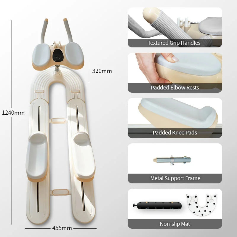 Silent Spine Twist Trainer Home Gym Waist Fitness Machine Abdominal Core Workout Equipment Back Stretch Office Elderly 100KG