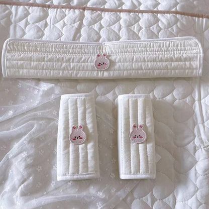 Baby Stroller Armrest Cover Protector Universal Stroller Handlebar Sleeve Cover Seat Belt Shoulder Cover Stroller Burp Cloths