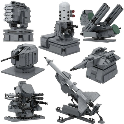 Dvina Close-In Weapon System Phalanx CIWS Skynex Kashtan S75 Goalkeeper Airframe Missile Battleship Artillery Military Block Toy