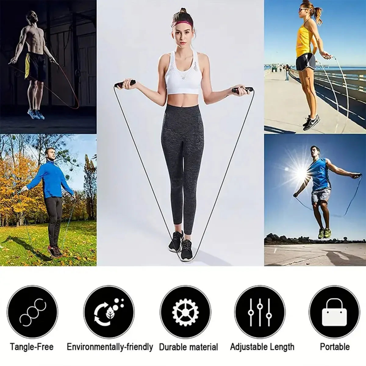 Bearing steel wire skipping rope adult weight loss skipping rope sports equipment