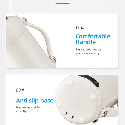 Mini Electric Kettle Water Thermal Portable Heating Boiler Travel Stainless Steel Tea Pot Coffee Milk Boiling Bottle Health Pot