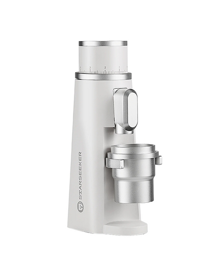 STARSEEKER EDGE Titanium Burr Coffee Grinder 48MM Espresso Burrs Stepless Fineness Adjustment Electric Coffee Grinders Black