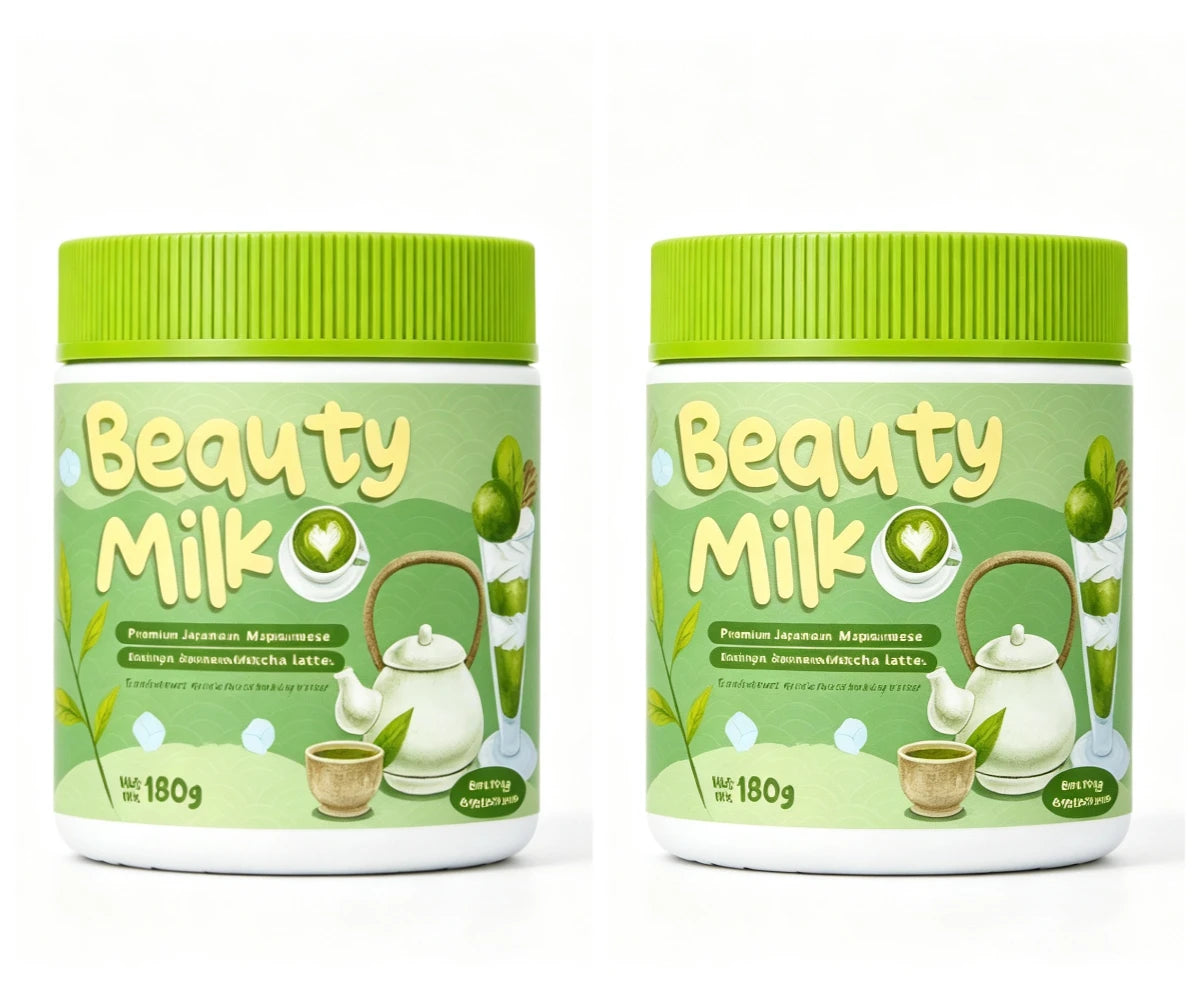 Beauty Milk Collagen Powder with Glutathione Hydrolyzed Marine Collagen Vitamin C Support Antioxidant and Skin Glow Net 180g Jar