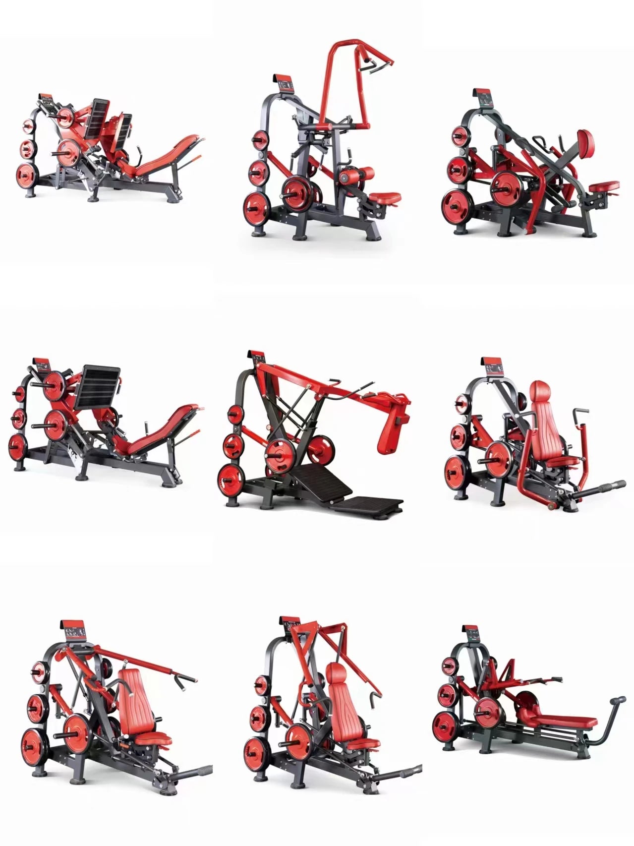Gym strength equipment Chest pushing and high back training  and lying posture device commercial multi-functional leg flexion