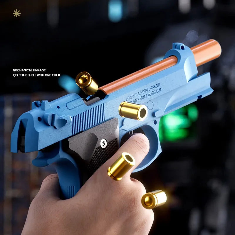 Sig17 Throwing Shell Toy Gun With Target Laser M9a3 Soft Bullet Airsoft Pistol Outdoor Sports CS Game Weaponfor Children Gift - Merit Sell