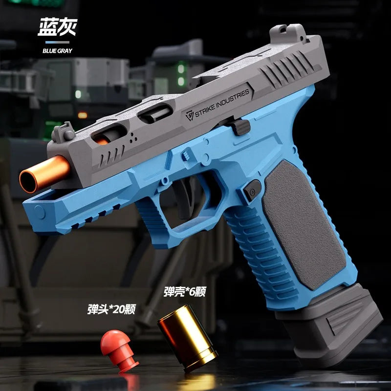 Sig17 Throwing Shell Toy Gun With Target Laser M9a3 Soft Bullet Airsoft Pistol Outdoor Sports CS Game Weaponfor Children Gift - Merit Sell
