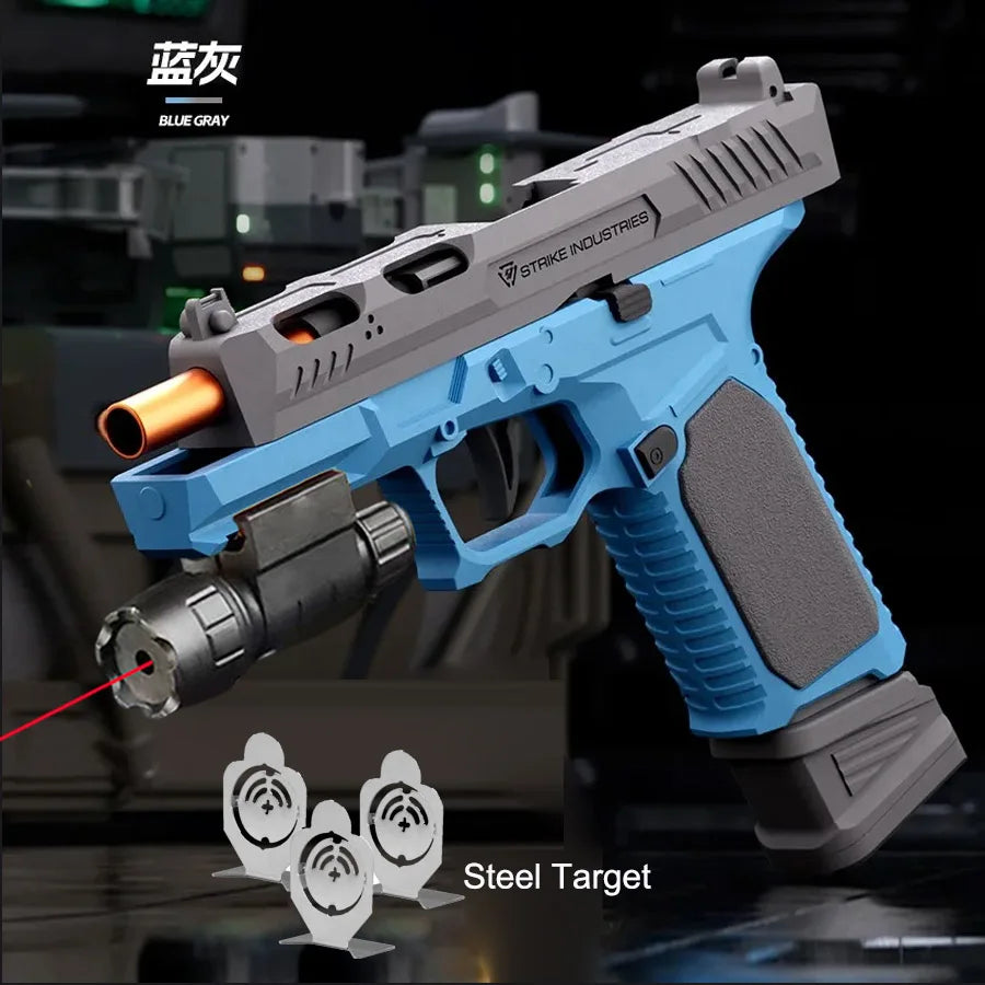 Sig17 Throwing Shell Toy Gun With Target Laser M9a3 Soft Bullet Airsoft Pistol Outdoor Sports CS Game Weaponfor Children Gift - Merit Sell