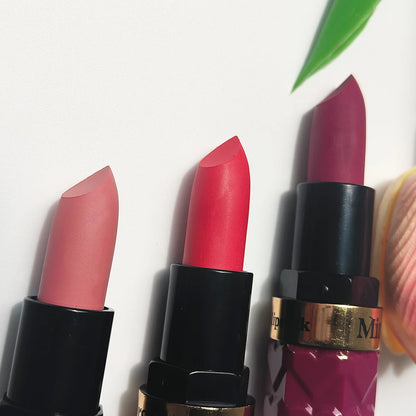 Silky Matte Velvet Nude Peach Lipstick Waterproof Long Lasting Natural Lip Stain Not Easy Fade Lip Balm Women Lip Stick Cosmetic - Merit Sell