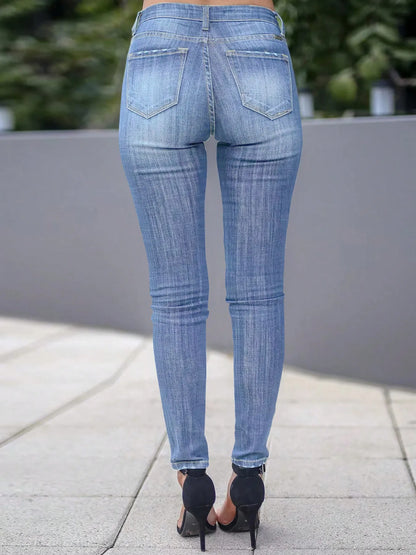 Skinny Fit Washed Jeans - Merit Sell