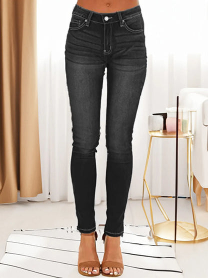 Skinny Fit Washed Jeans - Merit Sell