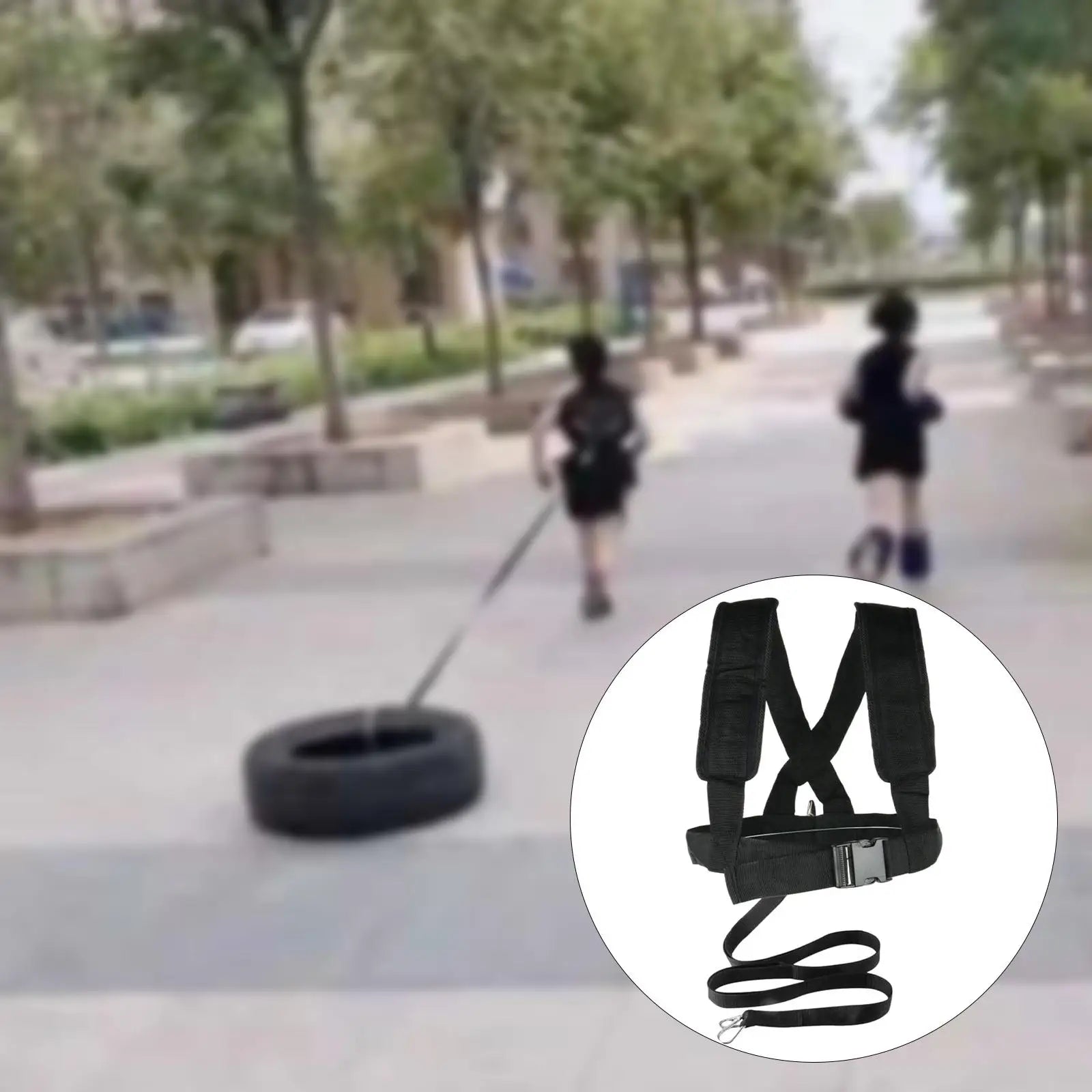 Sled Harness Football Workout Equipment Adjustable Trainer of Speed Straps Ski Safety Belt Resistance Vest Sled Harness - Merit Sell