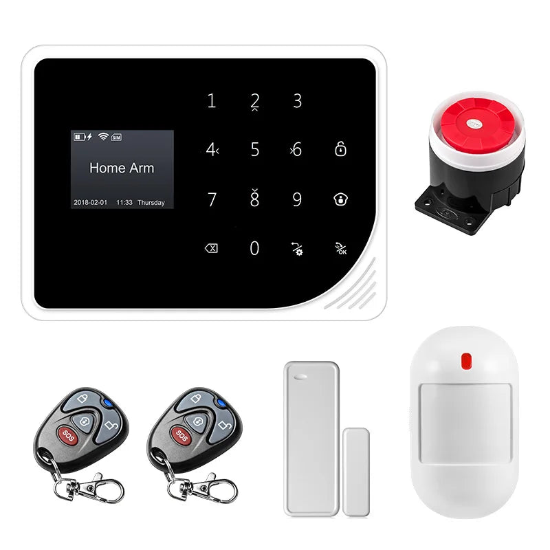 Smart Gsm Wifi Alarm System for Home Wireless Security Alarm House App Alert Motion Detector Door Sensor Alarm Built in Siren - Merit Sell