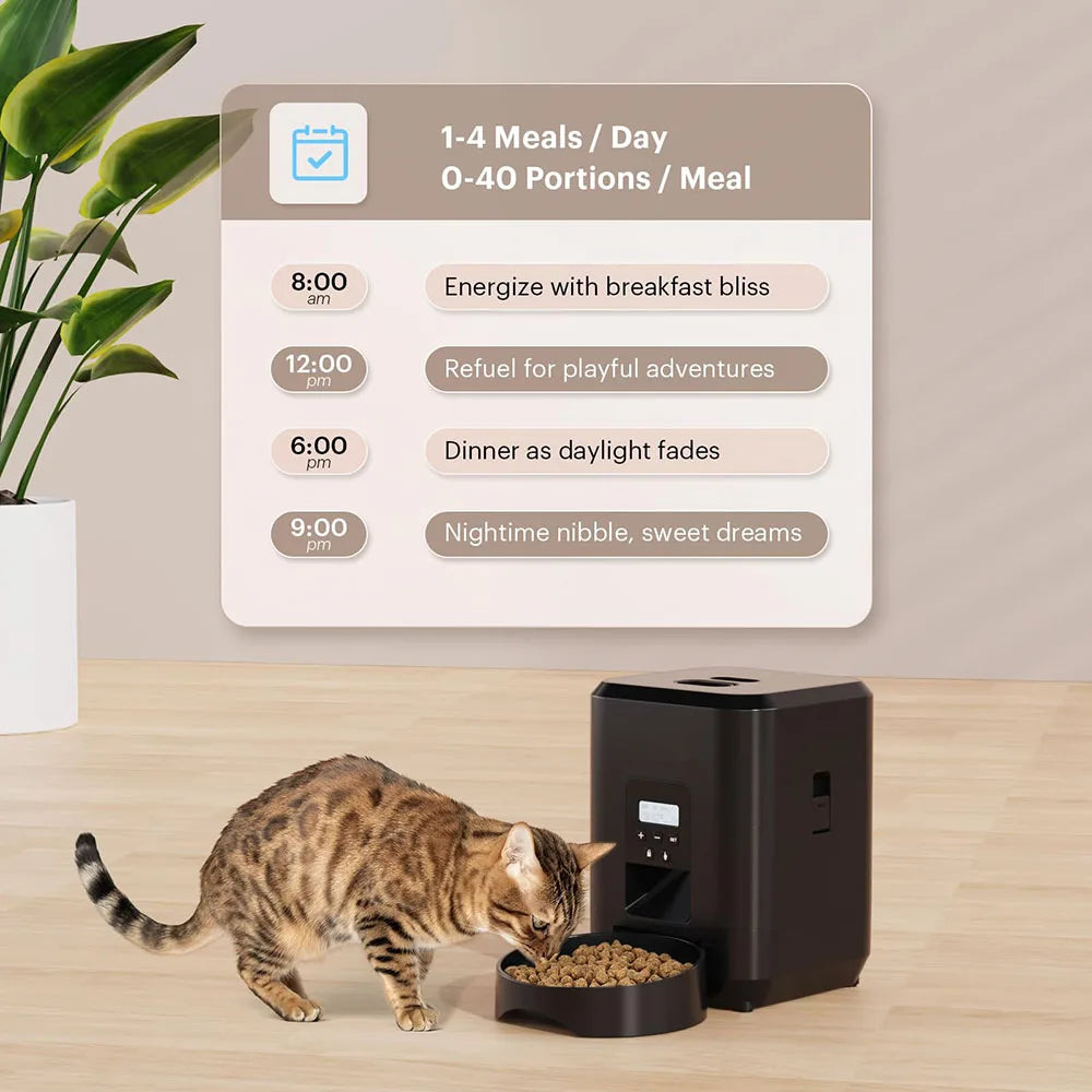 Smart Pet Feeder Automatic Cat Feeder Dog Slow Food Machine With Timed Quantitative Automatic Cat Food Dispenser Cat Dog Bowl - Merit Sell