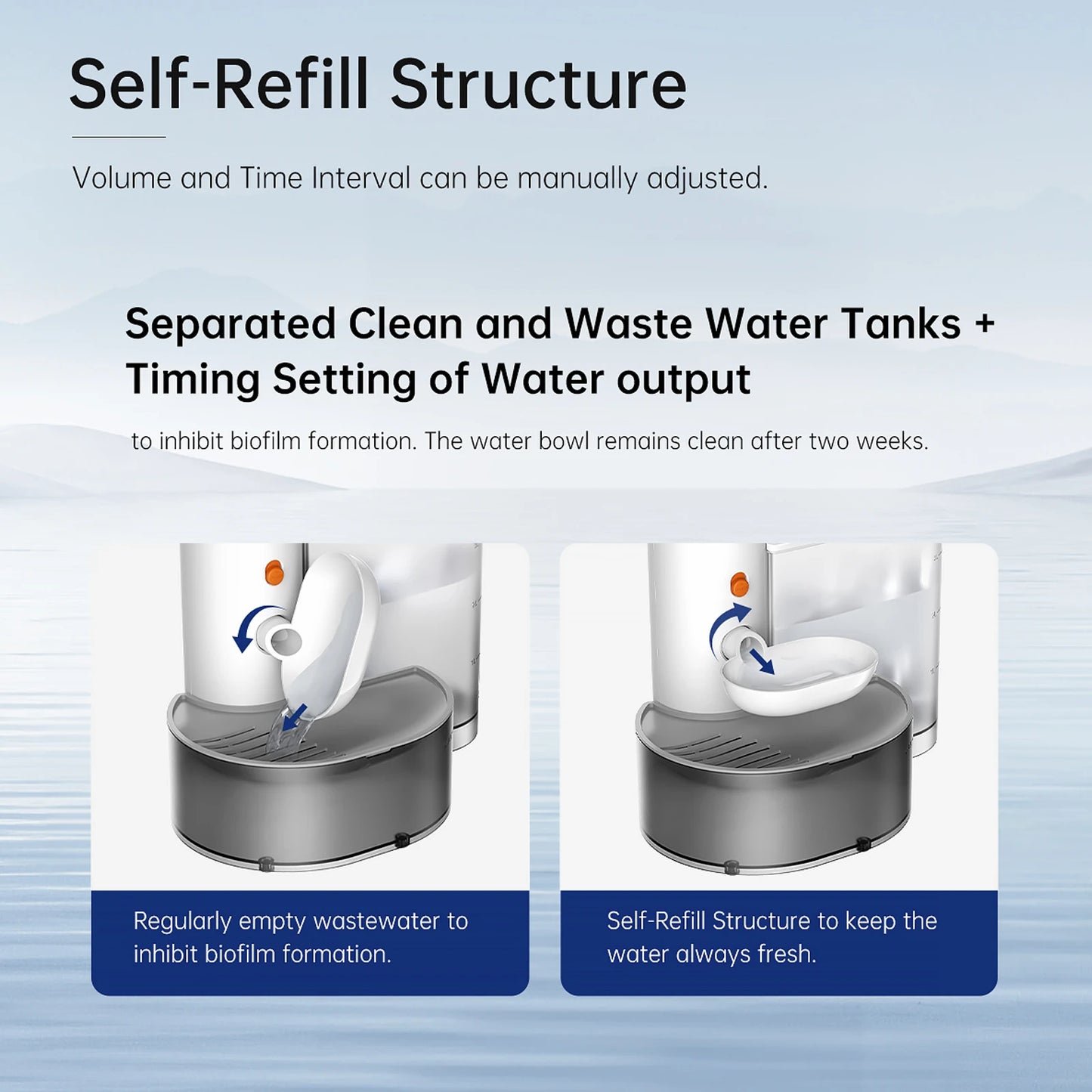 Smart Pet Water Fountain 3L/100oz Automatic Cat Water Fountain No Filter Pet Drinking Dispenser for Cats and Small Dogs - Merit Sell