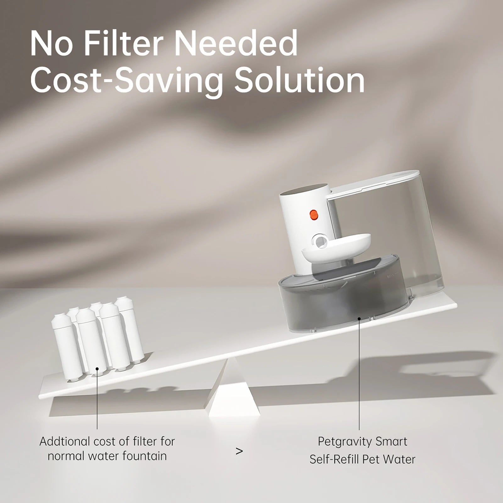 Smart Pet Water Fountain 3L/100oz Automatic Cat Water Fountain No Filter Pet Drinking Dispenser for Cats and Small Dogs - Merit Sell