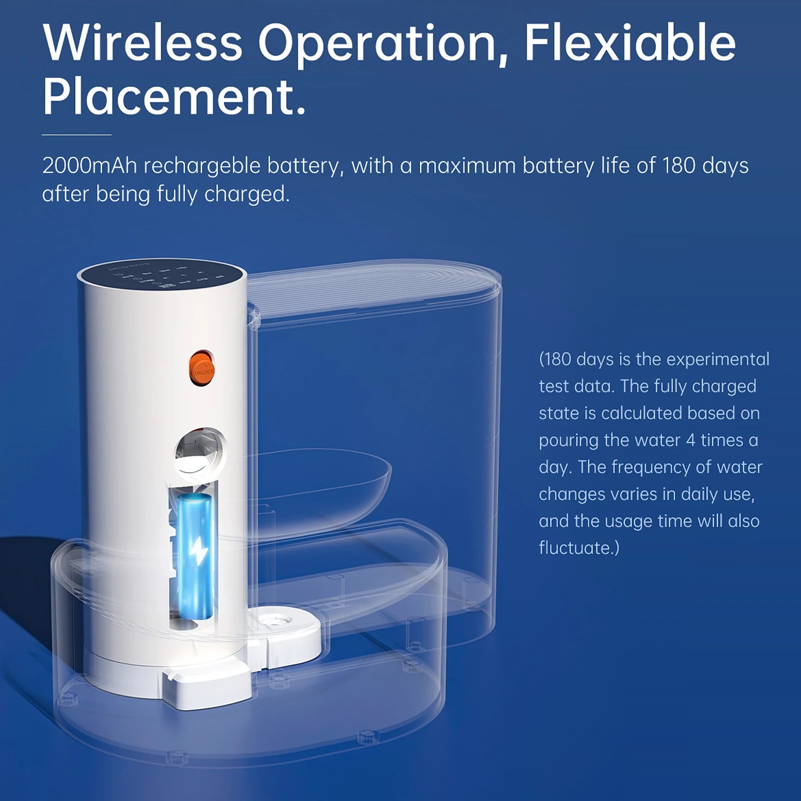 Smart Pet Water Fountain 3L/100oz Automatic Cat Water Fountain No Filter Pet Drinking Dispenser for Cats and Small Dogs - Merit Sell