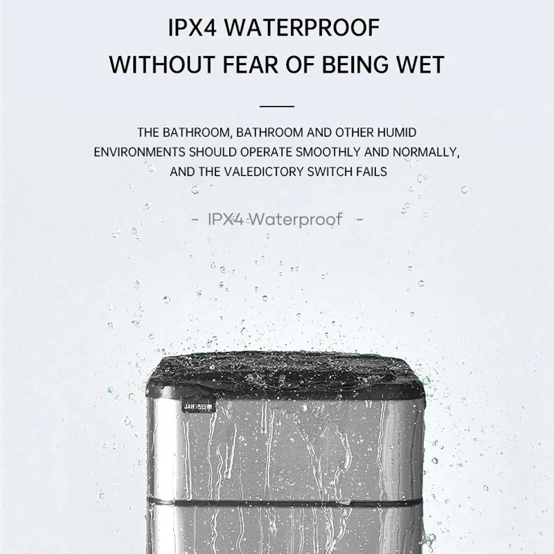 Smart Trash Can 20 Liters 15L Wastebasket Stainless Steel Automatic Sensor Trash Can Food Waste Bin Home Kitchen Garbage Cube - Merit Sell