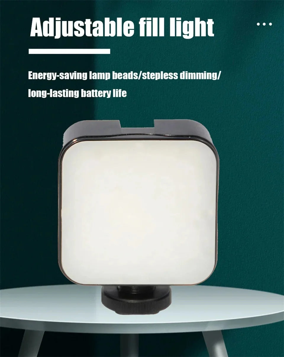 Smartphone Vlogging Kit With Tripod Phone Holder Mini Microphone LED Fill Light Starter For TikTok Live Stream Video YouTube - Merit Sell