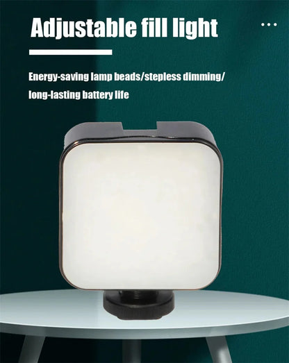 Smartphone Vlogging Kit With Tripod Phone Holder Mini Microphone LED Fill Light Starter For TikTok Live Stream Video YouTube - Merit Sell