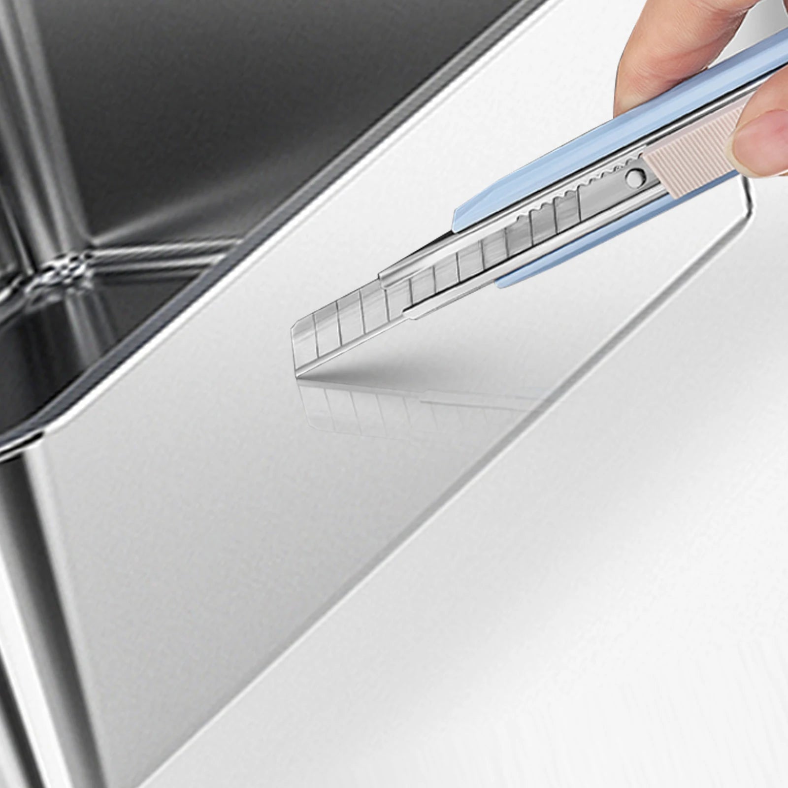 Stainless Steel Cat Litter Box with Lid Large Enclosed High Sided Litter Box Carbon Filters Easy Cleaning Anti-Urine Leakage - Merit Sell