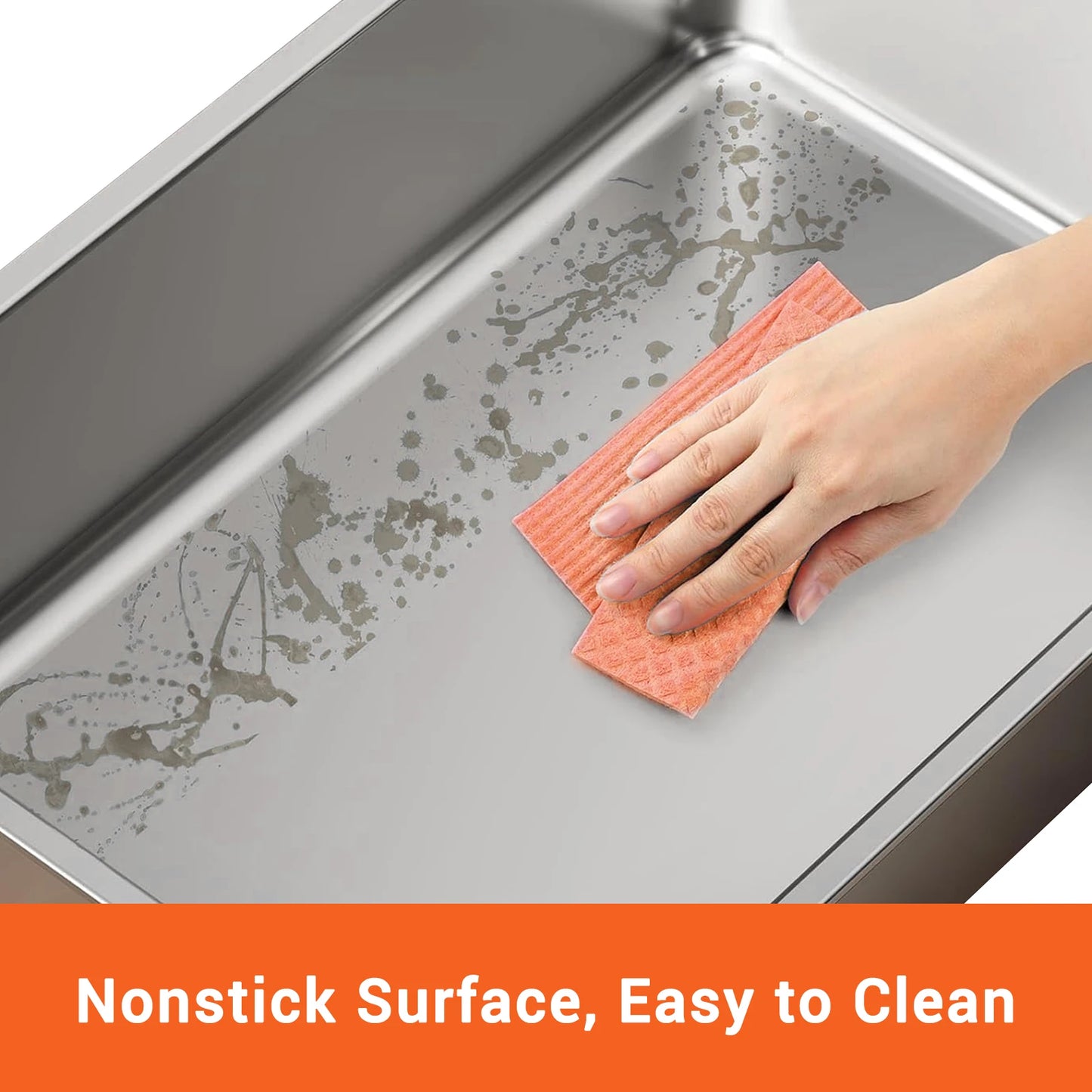 Stainless Steel Cat Litter Box with Lid Large Enclosed High Sided Litter Box Carbon Filters Easy Cleaning Anti-Urine Leakage - Merit Sell