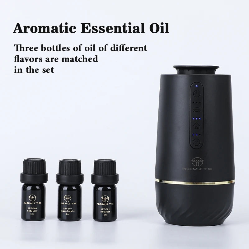 Starry Sky Top Car Air Freshener Perfume Aroma Diffuser Home Flavoring USB Charging Aluminum Alloy Three 5ML Essential Oil Gifts - Merit Sell