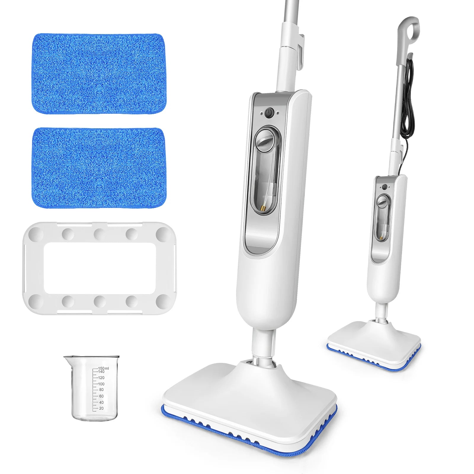Steam Mop&Detachable Steam Cleaner,1500W Powerful Floor Steamer,Removes up to99.9%of Bacteria andViruses,for Carpet Clean,400ml - Merit Sell