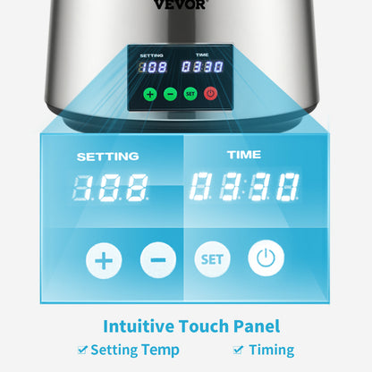 SucceBuy 4L Water Distiller Purifier Filter 1 L/H Distilling Speed Dispenser Drinking Bottle Softener Touch Screen Home Use - Merit Sell