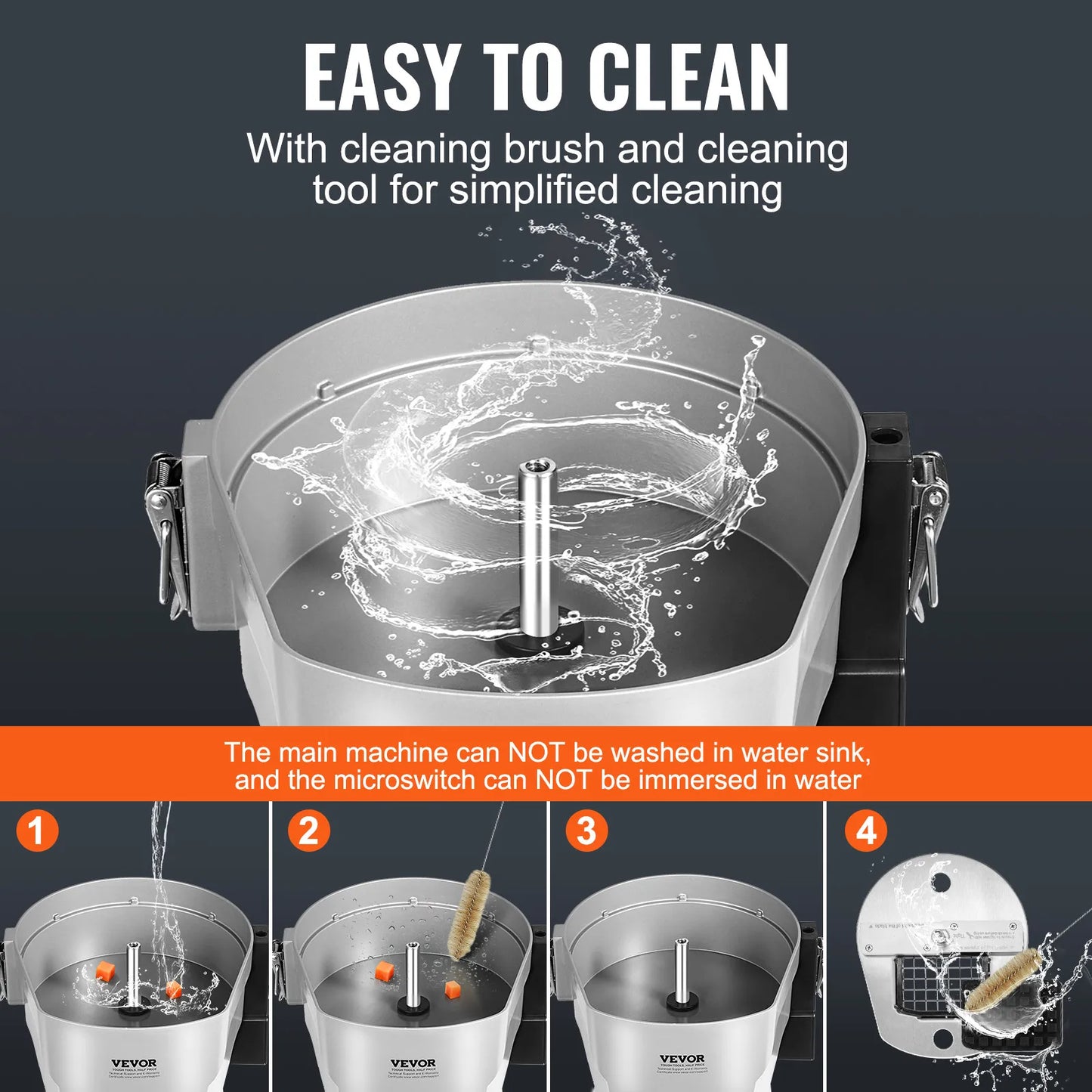 SucceBuy Electric Vegetable Slicer 4 in 1 Multifunctional Food Cutter 200W Vegetable Chopper Slicing Shredding Dicing Slitting - Merit Sell