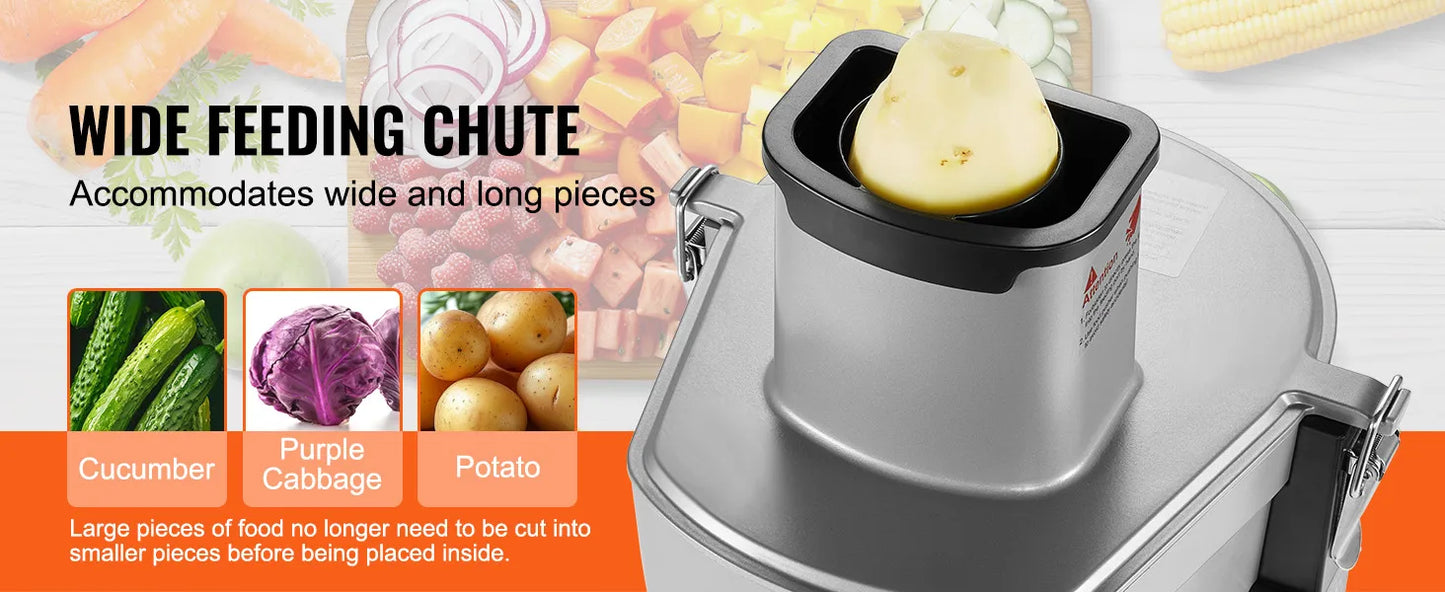 SucceBuy Electric Vegetable Slicer 4 in 1 Multifunctional Food Cutter 200W Vegetable Chopper Slicing Shredding Dicing Slitting - Merit Sell