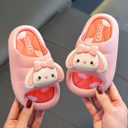 Summer Children Slippers Cartoon Indoor Anti Slip Boys Bathroom Slippers 2-10 Years Old Cute Soft Soled Girls Slippers - Merit Sell