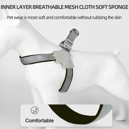 Summer Dog Harness Hiking Puppy Breathable Reflective Chest Strp for Small Medium Dogs Cats Chihuahua French Bulldog Supplies - Merit Sell