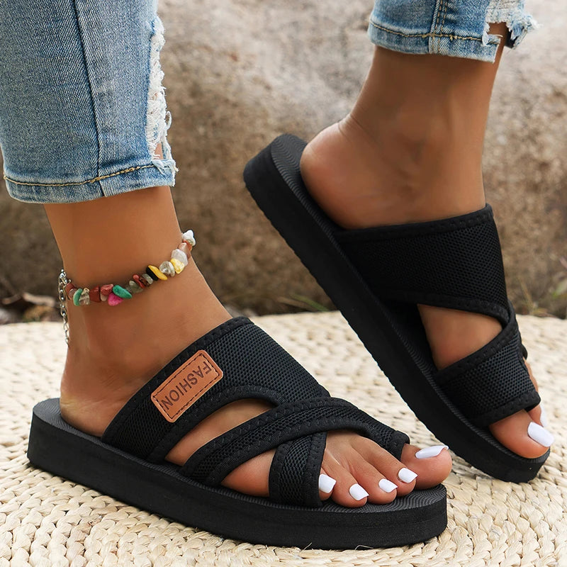 Summer Woman Shoes Sandals Beach Walking Shoes Outdoor Women's Sandals Soft Shoes Woman Slip On Female Footwear Slippers Women - Merit Sell
