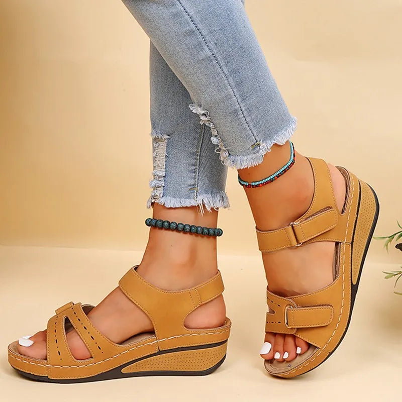 Summer Women Shoes Sandals Soft Sandals Woman Party Shoes For Women Wedge Walking Shoes Beach Women Sandal Female Footwear - Merit Sell