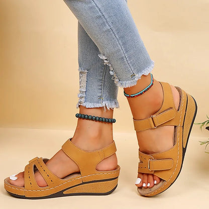 Summer Women Shoes Sandals Soft Sandals Woman Party Shoes For Women Wedge Walking Shoes Beach Women Sandal Female Footwear - Merit Sell