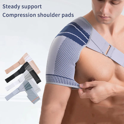 Support Brace For Torn Rotator Cuff Adjustable Shoulder Support Pad Belt Band Strap Wrap Compression Sleeves Back Brace Guard - Merit Sell