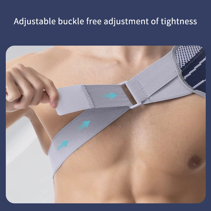 Support Brace For Torn Rotator Cuff Adjustable Shoulder Support Pad Belt Band Strap Wrap Compression Sleeves Back Brace Guard - Merit Sell