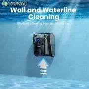 TASVAC Automatic Cordless Robotic Pool Cleaner,240 Mins Runtime,Self-Parking,for Flat Above/In-Ground Pool to 80 Feet/2000 Sq.Ft - Merit Sell