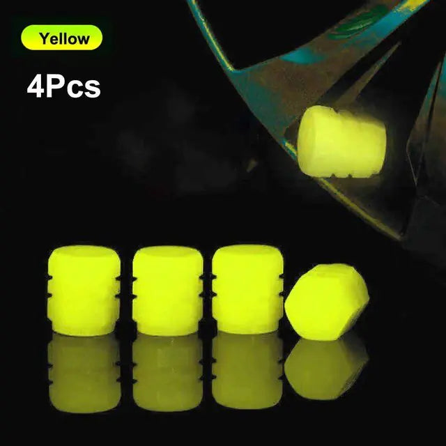 Glow in The Dark Tire Valve Caps