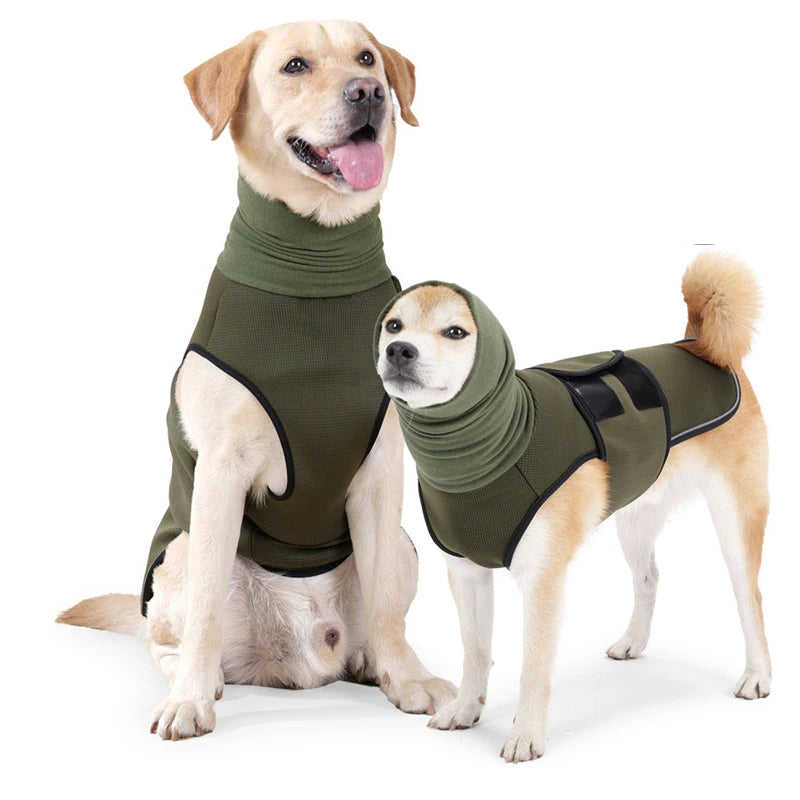 Thunder Stress Shirt Classic Dog Anxiety Jacket Army Green Anti Anxiety Thunder Vest For Dogs Anxiety Calming Dog Clothes - Merit Sell