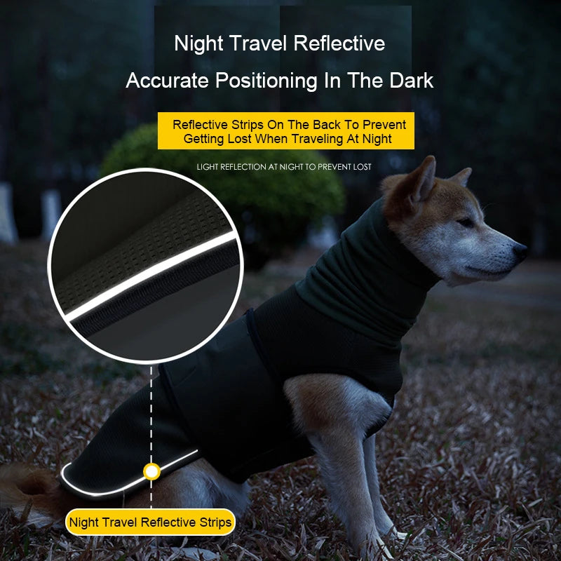 Thunder Stress Shirt Classic Dog Anxiety Jacket Army Green Anti Anxiety Thunder Vest For Dogs Anxiety Calming Dog Clothes - Merit Sell