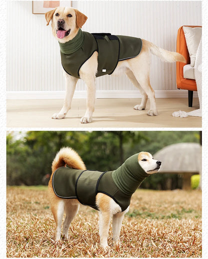 Thunder Stress Shirt Classic Dog Anxiety Jacket Army Green Anti Anxiety Thunder Vest For Dogs Anxiety Calming Dog Clothes - Merit Sell