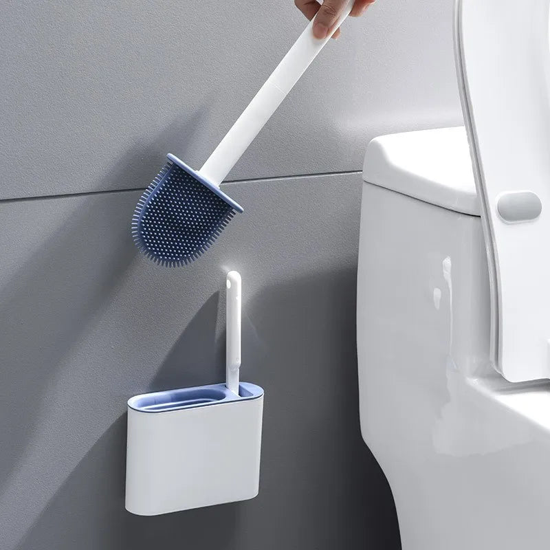 Toilet Brush with No Dead Corners, a Brush Tool for Household Toilet Washing, Wall Mounted Toilet Cleaning Set - Merit Sell