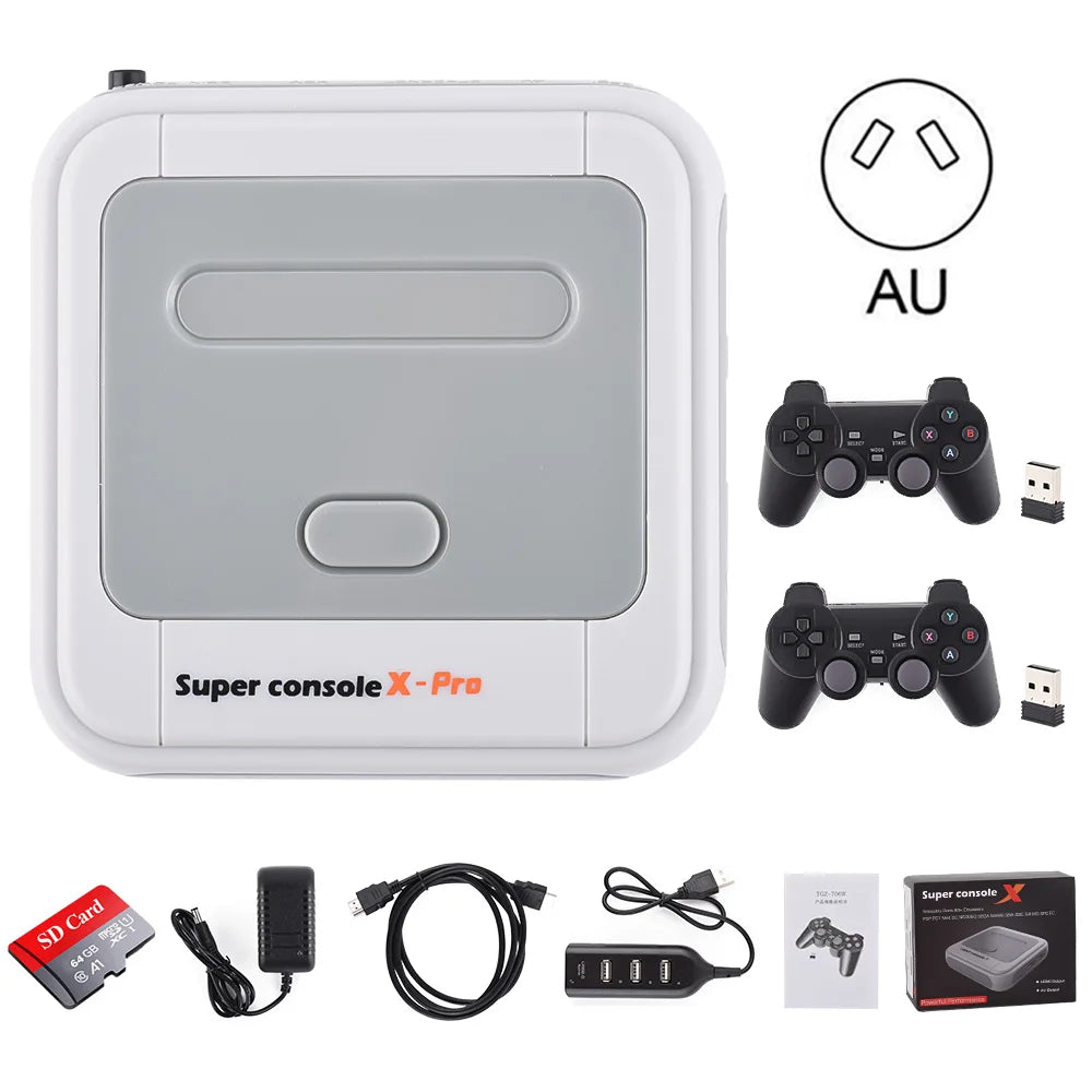 Top Selling Hd Output Super Console X Pro 4k Tv Box 64GB 128GB 256GB for Fc Gb Snes Dc Md N64 - Merit Sell