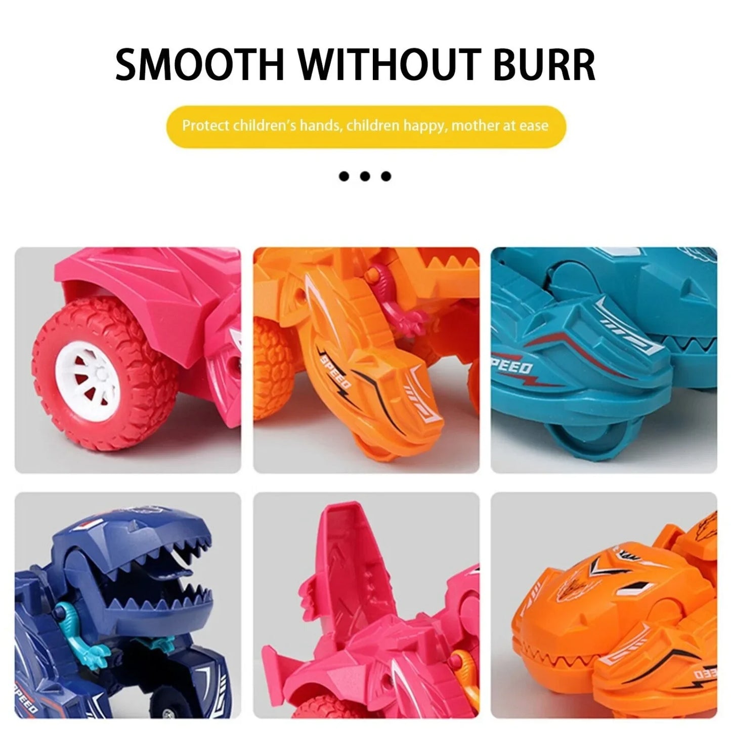 Transforming Toys Deformation Toy Inertial Sliding Dino Car Dinosaur Transform Car Toy Automatic Transformer Toy for KidsToddler - Merit Sell