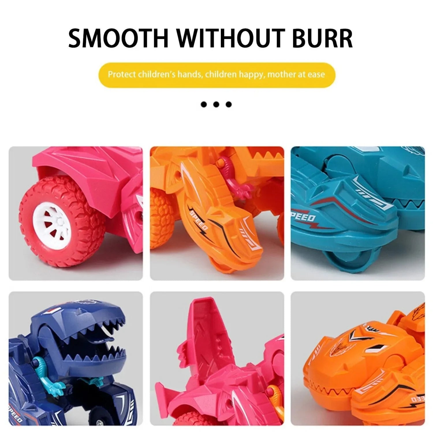 Transforming Toys Deformation Toy Inertial Sliding Dino Car Dinosaur Transform Car Toy Automatic Transformer Toy for KidsToddler - Merit Sell