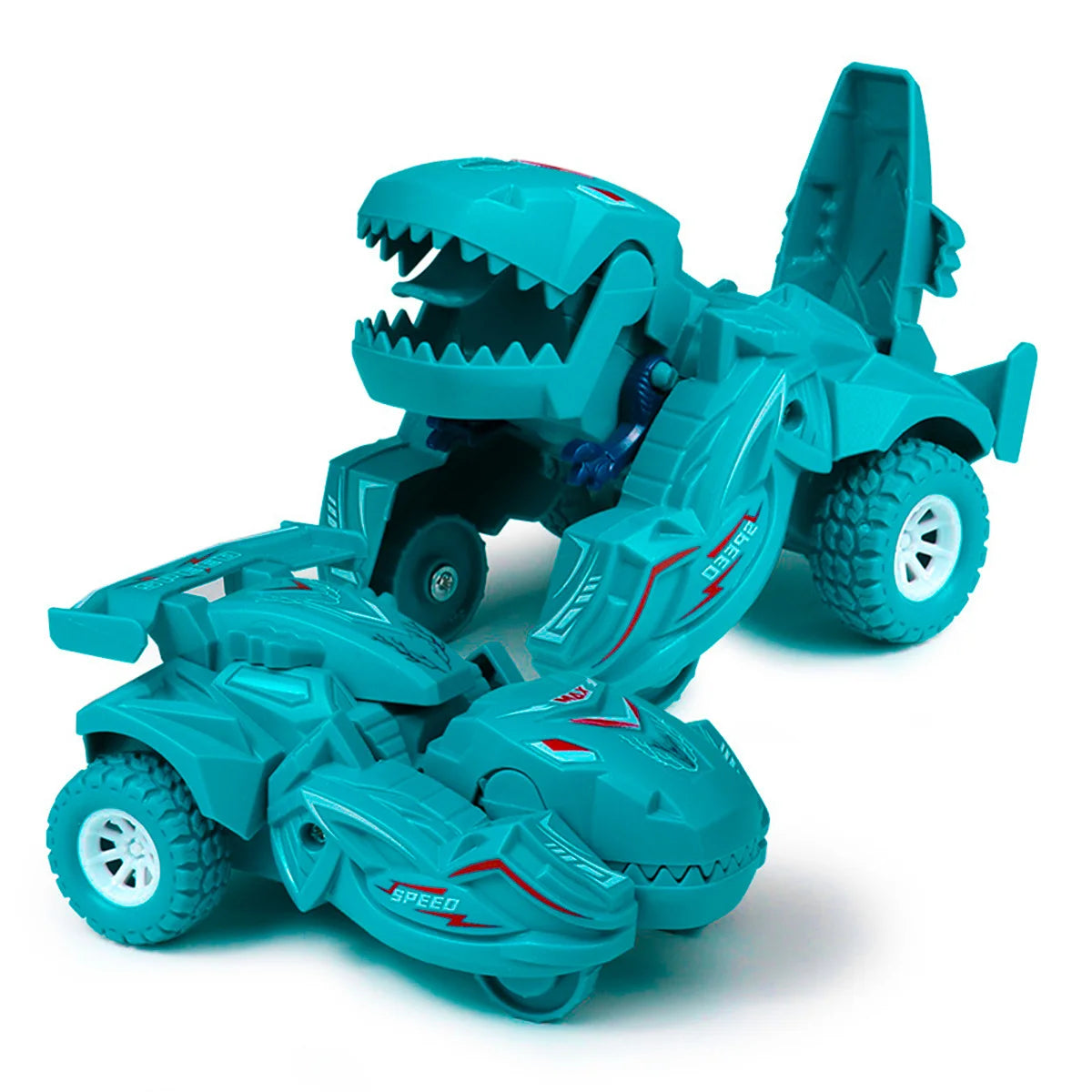 Transforming Toys Deformation Toy Inertial Sliding Dino Car Dinosaur Transform Car Toy Automatic Transformer Toy for KidsToddler - Merit Sell