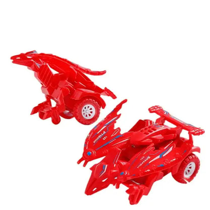 Transforming Toys Deformation Toy Inertial Sliding Dino Car Dinosaur Transform Car Toy Automatic Transformer Toy for KidsToddler - Merit Sell