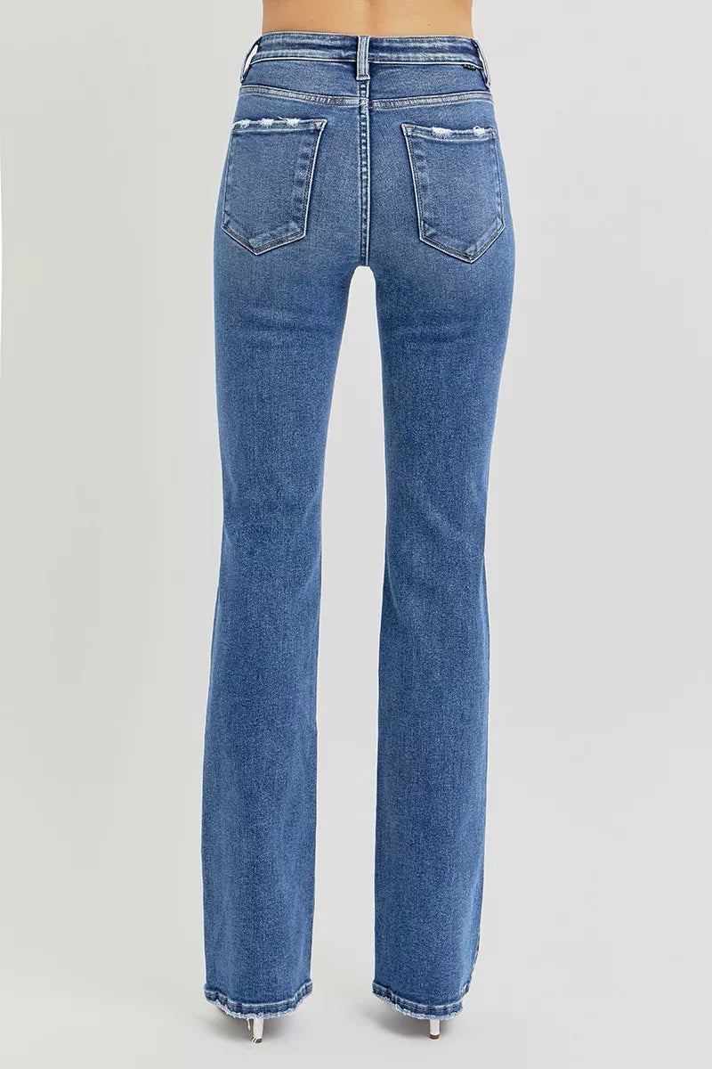 Trendsi Straight Leg Jeans with Tummy Support - Merit Sell
