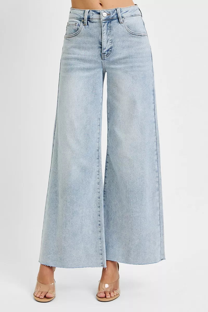 Trendsi Trendy Plus Size Denim Pants Wide Leg Jeans - Merit Sell